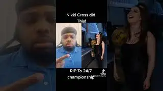 Nikki Cross did this! RIP To 24/7 championship #nikkicross #RIP #247championship