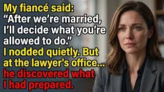 My Fiancé Said, “After We’re Married, I’ll Decide What You’re Allowed To Do,” I Nodded Quietly
