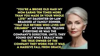 My Daughter-In-Law Laughed “You’re Poor!” But When She Learned The Truth, She Turned Pale