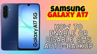 How to Enable or Disable SMS Auto-Backup on Samsung Galaxy A17
