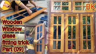 Window glass fitting trick // Khidki Palle per Shisha Kaise lagate hai// part (09) @bkcarpenter&nbsp;