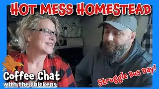 HOT MESS HOMESTEAD! tiny house, homesteading, cabin build, DIY HOW TO sawmill tractor tiny cabin
