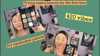 TRYING THE IVY EYESHADOW PALETTE BY SIGMA BEAUTY|FIRST IMPRESSIONS|SWATCHES