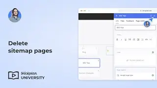 Deleting sitemap pages