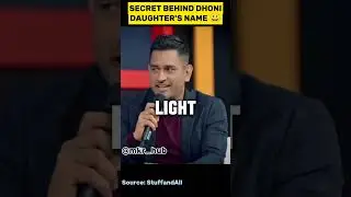 REASON BEHIND DHONI'S DAUGHTER NAME EXPLAINED 😀  #motivation #cricket #dhoni #mahi #india #bharat