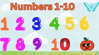 Learn Numbers from 1 to 10 |  cartoon video interactive| 1234 counting for kids| with fruit pictures