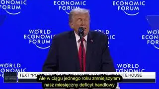 Przemówienie Donalda Trumpa w Davos 2026 z polskimi napisami