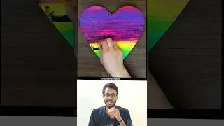 Colorful Heart Drawing #shorts