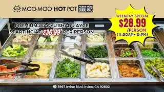 Moo Moo Hot Pot | All You can Eat Shabu | Premium Wagyu Shabu AYCE Starting at $36.99 per person