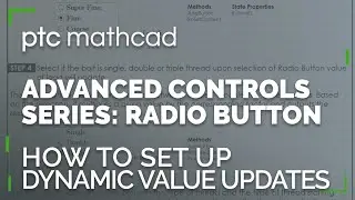 How to Create Dynamic Value Updates with Radio Buttons | Mathcad Prime Advanced Controls Series