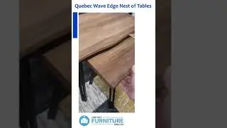 Quebec Wave Edge Nest of Tables - Low Cost Furniture Direct.ie