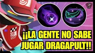 LA GENTE NO SABE JUGAR DRAGAPULT😍MEJORES OBJETOS Y MEDALLAS⭐BUILD DRAGAPULT POKEMON UNITE