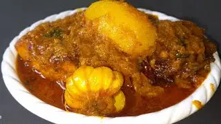 Garlic Fish Potato Recipe/ গোটা রসুন আলু দিয়ে কাতলা মাছের মজাদার রেসিপি@House Kitchen Recipes