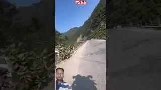 Beautiful Mountain Road Ride 😍 | Nature Vibes 🌄 #lyrics #support #Shorts
