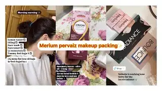 Merium pervaiz review about saeed ghani hair oil|Cosmetics packing|Radiance and bounce pallets