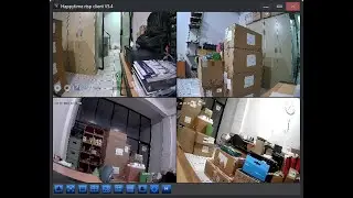 Mencoba Happytime RTSP Client Bisa Menampilkan Multiple RTSP Stream IP Camera / DVR Secara Bersamaan