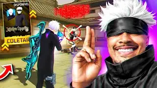 RUSHADÃO INSANO COM O NOVO SATORU GOJOU - FREE FIRE - RANQUEADA