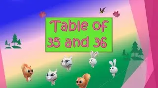 table of 35 and 36 | 35 and 36 ka table | multiplication table of 35 and 36 | #tables