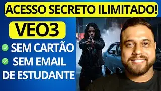 Acesso GRATUITO e ILIMITADO ao Google VEO 3 (sem cart&atilde;o de cr&eacute;dito, sem e-mail de estudante)