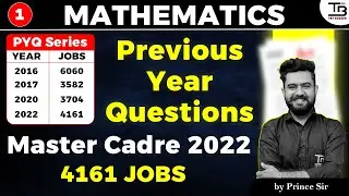 Math PYQ's Master Cadre 2022 