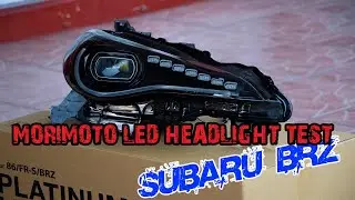 Morimoto LED Headlights for Subaru BRZ - day and night time test