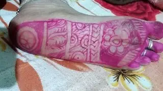 Beautiful Alta design#mehndi#altadesign 👣❣️👣
