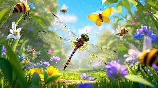 Itsy Bitsy Dragonfly | Gentle Nature Song for Kids | Nursery Rhymes & Songs for Children