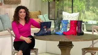 Joules Waterproof Mid Rain Boots Molly Welly Molly Welly on QVC