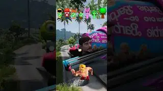 Skibiditoilet & sprunki &spiderman vs bollard barbie in BeamNG.Drive