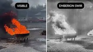 SWIR Fire Detection Test in Finland | Emberion VS20 + Kowa VIS-SWIR Lenses