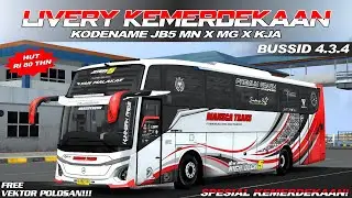 Livery Sampel kemerdekaan || kodename Jetbus5 MNxMansxKJA || free vektor polosan ‼️