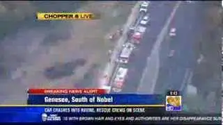 Genesee Ravine Crash Rescue (My Live Report) - Sep 27, 2013