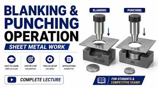 Blanking & Punching Operation | Sheet Metal Manufacturing Process Explained