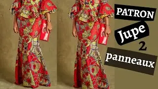 DIY / JUPE POISSON JUPE A 2 PANNEAUX ( PATRON FACILE) / HOW TO DRAFT EASY TWO PIECES SKIRT.