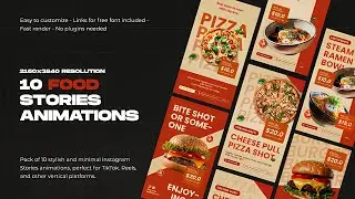 Food Menu Instagram Stories Templates Pack