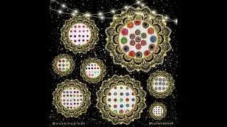 Sunaina Multicolor designer Festive Bindis Book for Ladies! #designerbindi #makeup #bindis #redbindi
