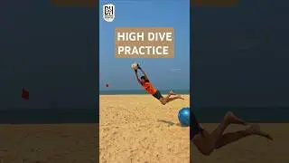 HIGH DIVE PRACTICE | #goalkeepertraining #soccer #shorts #shortsfeed