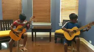 Joseph Kuffner - Adante :: practice duet on classical guitar