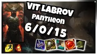 VIT labrov Pantheon SUPPORT (6/0/15) vs RAKAN Gameplay Replay - Patch 10.20