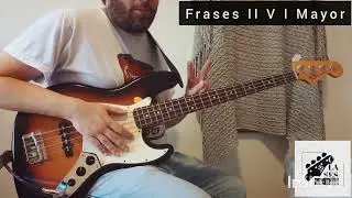 Resumen de Clase de Bajo sobre improvisación de Jazz en cadencia II V I Mayor