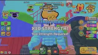 I showed Bones a bodybuilding Roblox game