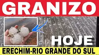🚨URGENTE- Temporal de GRANIZO em ERECHIM-RS causou DESTELHAMENTO de CASAS -Hoje 