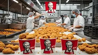 How KFC Chicken Is Made In Factory & Restaurant!