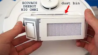 ECOVACS DEEBOT N30 Omni robot vacuum and mop &bull; Remove the dust bin