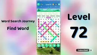 Word Search Journey Level 72 Answers | Find Word 🧩✨ | SolutionGuruji