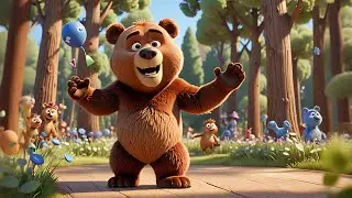 The Bear That Bounced on a Trampoline + More Nursery Rhymes & Kids Songs