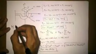 Decomposição de forças - Questão 2.3 -  Mecânica para engenharia, Hibbeler 10ed.