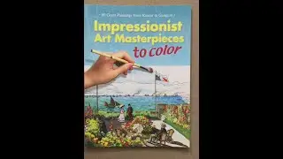 Impressionist Art Masterpieces to color flip through