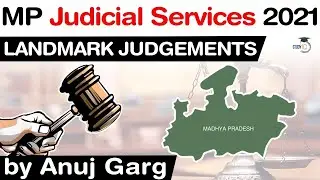 Madhya Pradesh Judicial Service Exam 2021 - Landmark Judgements for MP Judiciary Exam 2021