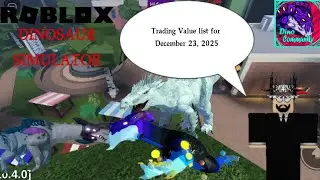 Roblox Dinosaur Simulator - Value list